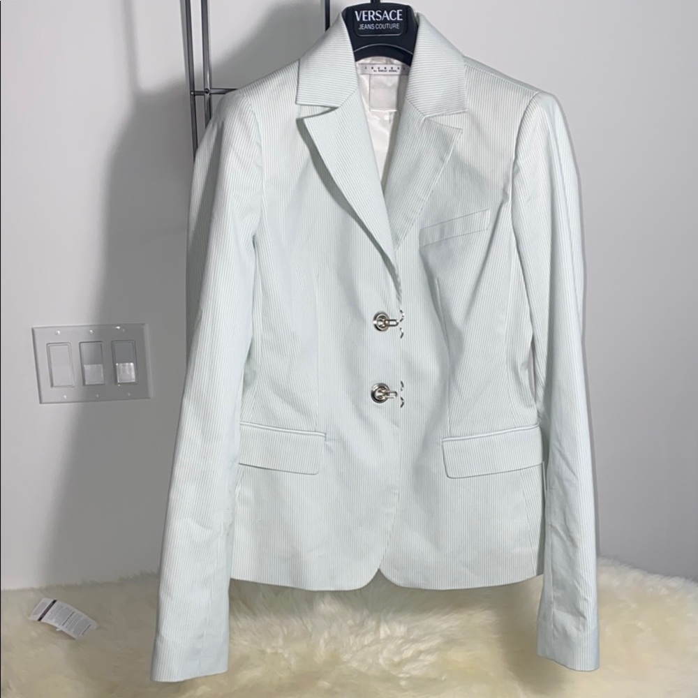 Laundry By Shelli Segal White Blazer Tailored Fit